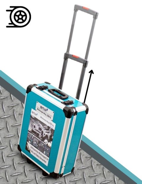 Bituxx Zestaw Narzędzi BITUXX 1200 Elementów Walizka na Kółkach Warsztatowa