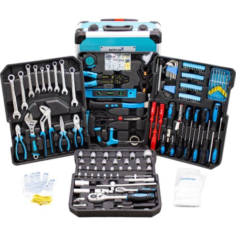 Bituxx Zestaw narzędzi 1200 el walizka na kółkach crv grzechotki klucze