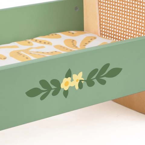 Classic World CLASSIC WORLD Drewniana Kołyska Vintage Łóżeczko dla Lalek