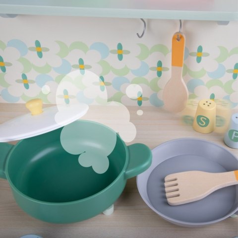 Classic World CLASSIC WORLD Drewniana Kuchnia XXL Wielofunkcyjna z Pralką i Akcesoriami