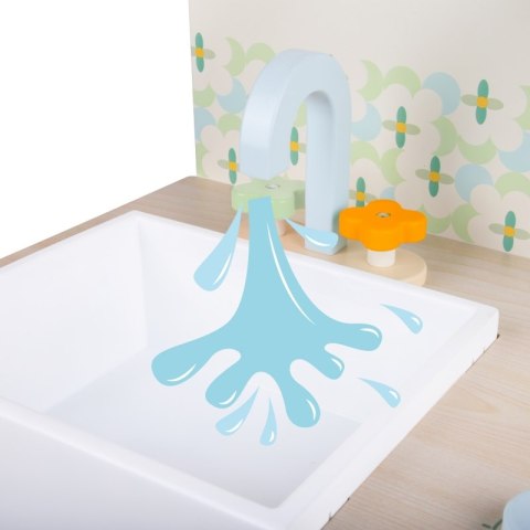 Classic World CLASSIC WORLD Drewniana Kuchnia XXL Wielofunkcyjna z Pralką i Akcesoriami