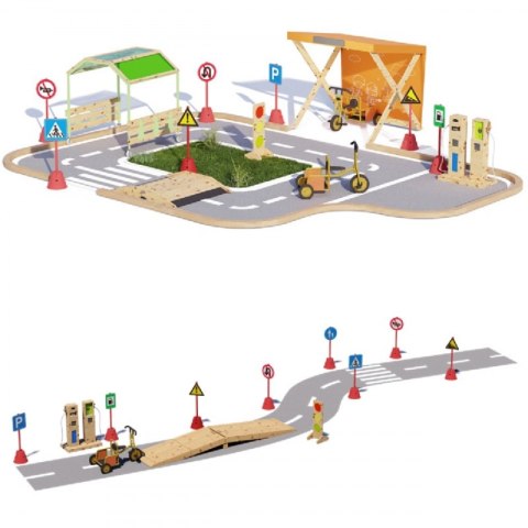 Classic World EDU CLASSIC WORLD EDU Zestaw Dużych Znaków Drogowych 90cm - 8el