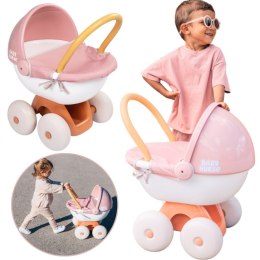 Smoby SMOBY Baby Nurse Wózek Głęboki z Plastikowym Daszkiem