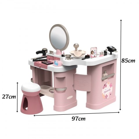 Smoby SMOBY Centrum małej stylistki BEAUTY + 26 akcesoria Fryzjer i kosmetyczka