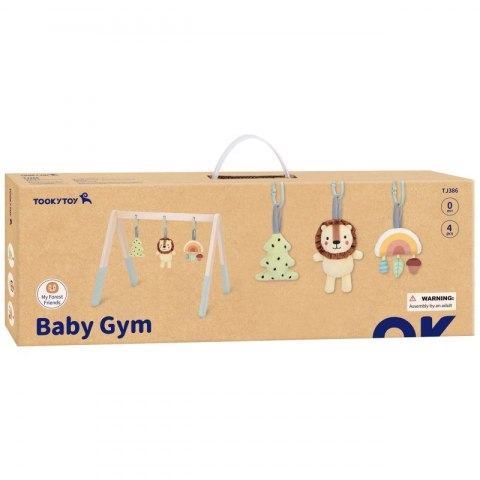 Tooky Toy TOOKY TOY Baby Gym Stojak Edukacyjny Gimnastyczny 3 Zawieszki