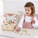 Tooky Toy TOOKY TOY Drewniana Toaletka Motyl Akcesoria Lustro z Oświetleniem LED + Kosmetyki