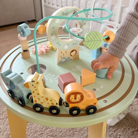 Tooky Toy TOOKY TOY Drewniany Stół Aktywności Montessori Pętla Motoryczna