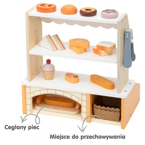 Viga Toys VIGA Drewniana Mini Piekarnia Sklepik Stragan z Wypiekami 16el.