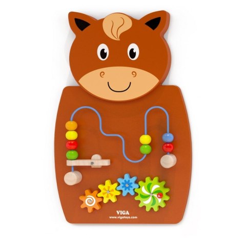 Viga Toys VIGA Drewniana Tablica Manipulacyjna Konik Certyfikat FSC Montessori