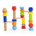 Viga Toys VIGA Drewniane Klocki Geometryczne Układanka 52 el.