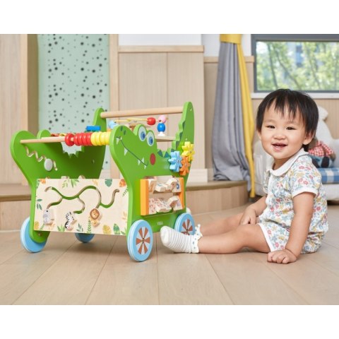 Viga Toys VIGA Drewniany Pchacz Edukacyjny Krokodylek 12w1
