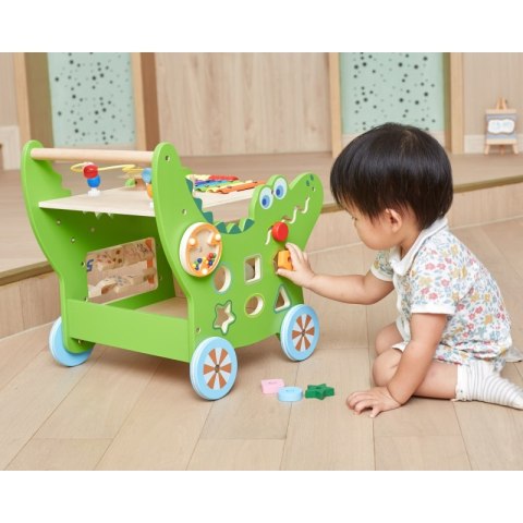 Viga Toys VIGA Drewniany Pchacz Edukacyjny Krokodylek 12w1