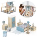 Viga Toys VIGA PolarB Zestaw Mebelków do Domku dla Lalek Sypialnia
