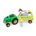 Viga Toys VIGA Traktor Drewniany Zwięrzatka Farma Zagroda