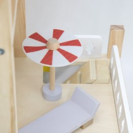 Viga Toys VIGA Zestaw Drewniany Domek dla Lalek z Laleczkami i Akcesoriami