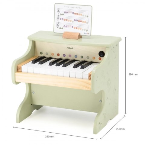 Viga Toys Viga Pianino Zielone Nauka Gry