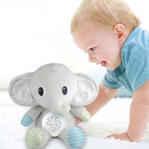 Woopie Baby WOOPIE BABY Przytulanka Słonik Z Projektorem Uspokajacz 12 Melodii