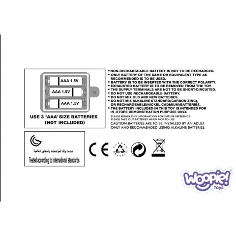 Woopie Baby WOOPIE BABY Przytulanka Usypiacz Projektor 2w1 Miś - 10 Kołysanek