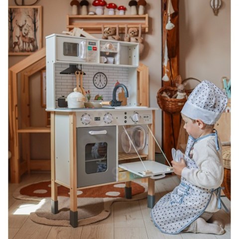 Woopie Let's Go Green WOOPIE GREEN Drewniana Interaktywna Kuchnia 9w1 z Pralką i Tablicą
