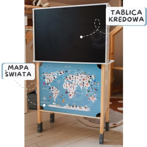 Woopie Let's Go Green WOOPIE GREEN Drewniana Interaktywna Kuchnia 9w1 z Pralką i Tablicą