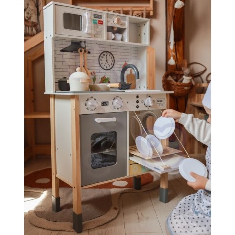 Woopie Let's Go Green WOOPIE GREEN Drewniana Interaktywna Kuchnia 9w1 z Pralką i Tablicą