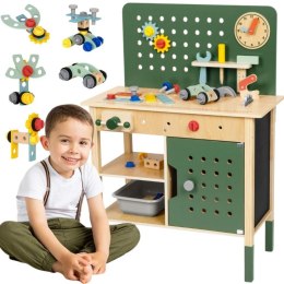 Woopie Let's Go Green WOOPIE GREEN Drewniany Warsztat STEM Zestaw z Narzędziami