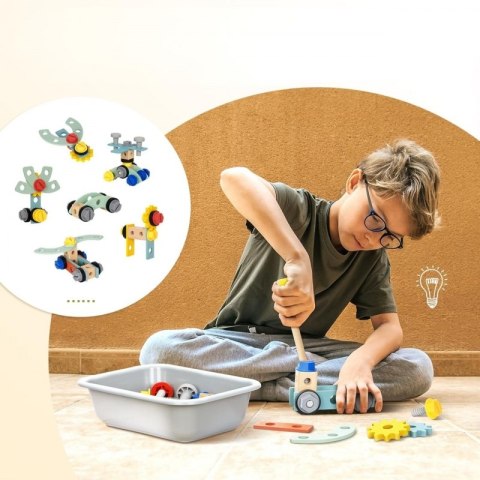 Woopie Let's Go Green WOOPIE GREEN Drewniany Warsztat STEM Zestaw z Narzędziami