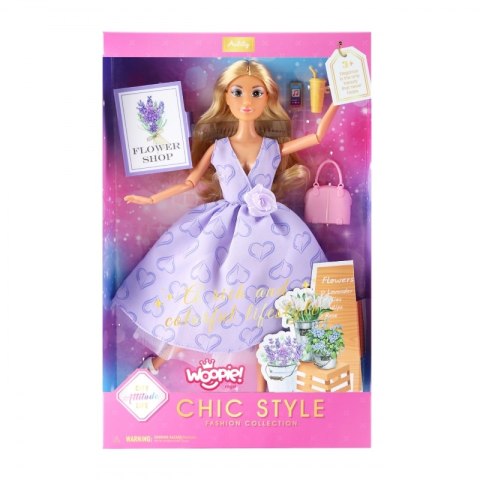 Woopie Royal WOOPIE ROYAL Lalka Lily Długie Blond Włosy 30 cm Lawendowa Suknia Akcesoria