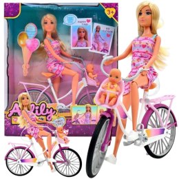 Woopie Royal WOOPIE ROYAL Lalka Lily Rowerzystka Bobas w Foteliku Rower