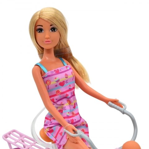 Woopie Royal WOOPIE ROYAL Lalka Lily Rowerzystka Bobas w Foteliku Rower