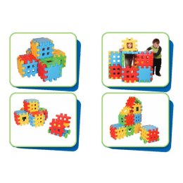 Woopie WOOPIE Klocki Edukacyjne Wafle Ogrodzenie Domek