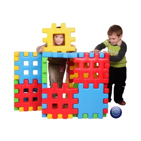 Woopie WOOPIE Klocki Edukacyjne Wafle Ogrodzenie Domek