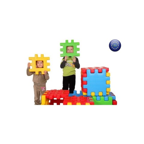 Woopie WOOPIE Klocki Edukacyjne Wafle Ogrodzenie Domek