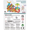 Woopie WOOPIE Magnetyczne Klocki Konstrukcyjne Edukacyjne 128 el.