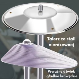 Woopie WOOPIE Perkusja Edukacyjna dla Dzieci 5 Bębnów 1 Talerz + Taboret z Motywem Zwierzątek