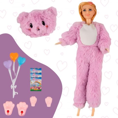 Woopie WOOPIE ROYAL Lalka w Przebraniu Różowego Misia Park Rozrywki