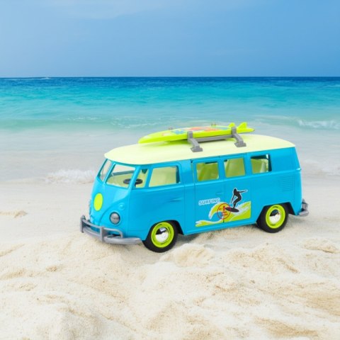 Woopie WOOPIE Samochód Bus Surfing Klasyczny Niebieski Ze Światłem I Dźwiękiem Model