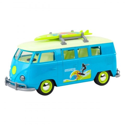 Woopie WOOPIE Samochód Bus Surfing Klasyczny Niebieski Ze Światłem I Dźwiękiem Model