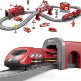 Woopie WOOPIE Zestaw Kolejka Elektryczna Lokomotywa Straż Pożarna 66el.