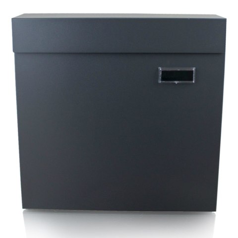 Bituxx Duża skrzynka pocztowa zewnętrzna stalowa z gazetnikiem na ogrodzenie