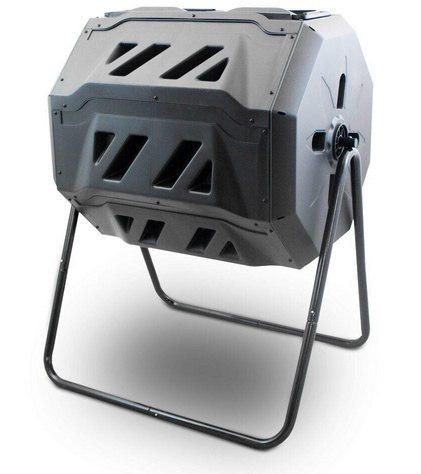 Bituxx Kompostownik Bębnowy BITUXX 160L Dwukomorowy Obracany na Stelażu Odporny