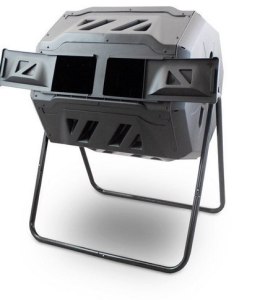 Bituxx Kompostownik Bębnowy BITUXX 160L Dwukomorowy Obracany na Stelażu Odporny