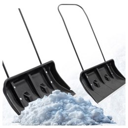 Bituxx Łopata do śniegu zgarniacz pług śnieżny 80cm z rolkami aluminiowa krawędź