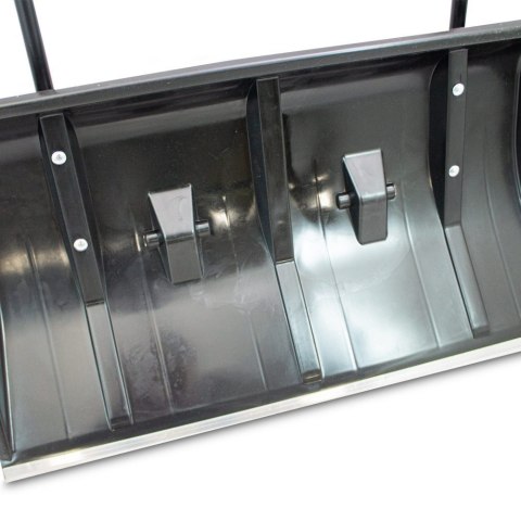 Bituxx Łopata do śniegu zgarniacz pług śnieżny 80cm z rolkami aluminiowa krawędź