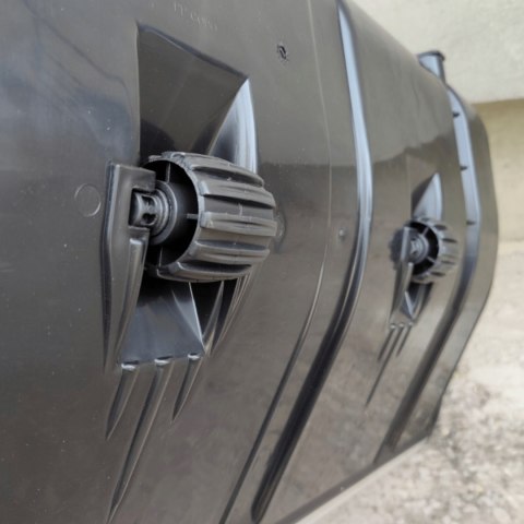 Bituxx Łopata do śniegu zgarniacz pług śnieżny 80cm z rolkami aluminiowa krawędź