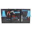 Bituxx Metalowa tablica narzędziowa warsztatowa 120x60 cm z 25 uchwytami do Garażu
