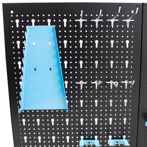 Bituxx Metalowa tablica narzędziowa warsztatowa 120x60 cm z 25 uchwytami do Garażu