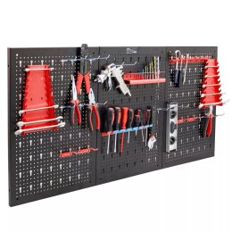 Bituxx Ścianka narzędziowa warsztatowa 120x60 cm z uchwytami stalowa do garażu