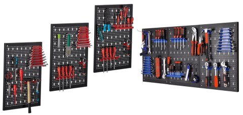 Bituxx Ścianka narzędziowa warsztatowa 120x60 cm z uchwytami stalowa do garażu