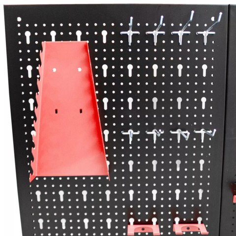 Bituxx Ścianka narzędziowa warsztatowa 120x60 cm z uchwytami stalowa do garażu